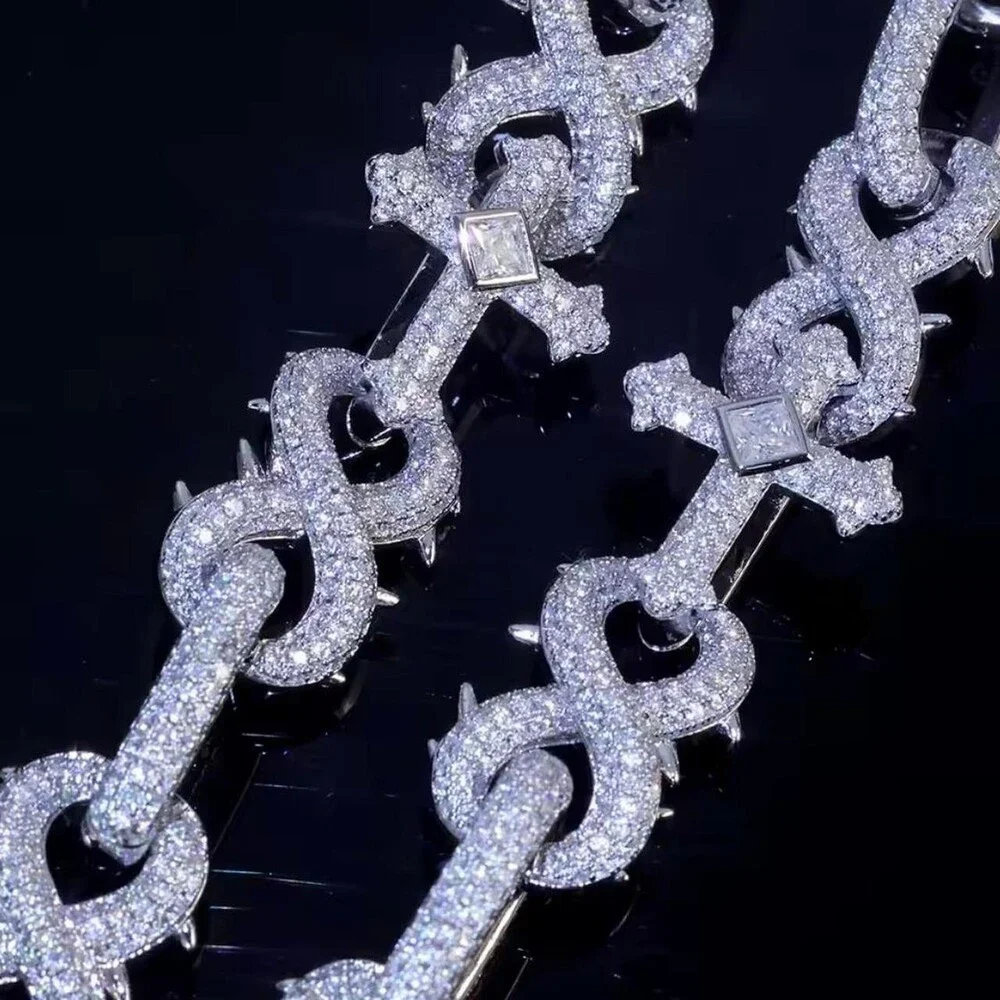 16mm Cross Infinity Cuban link chain 20inch
